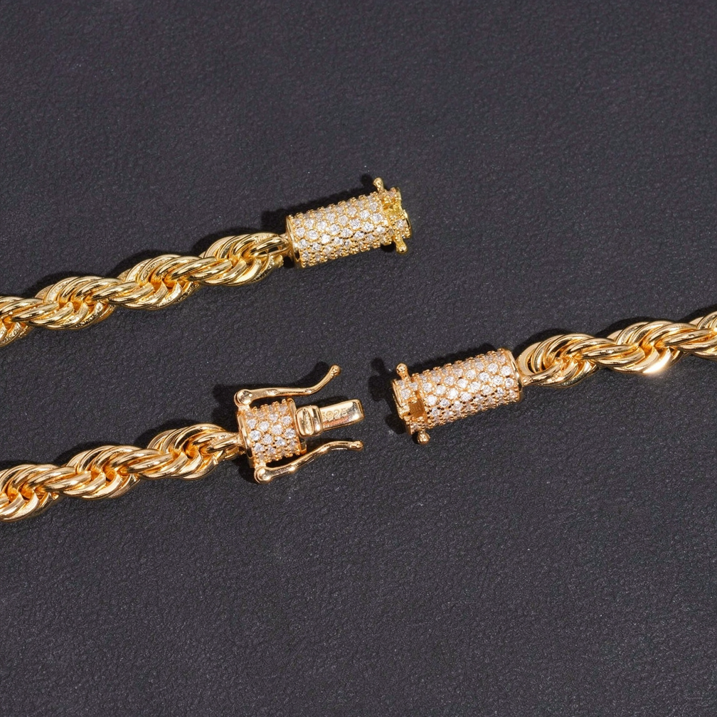6mm Stainless Steel Rope Bracelet
