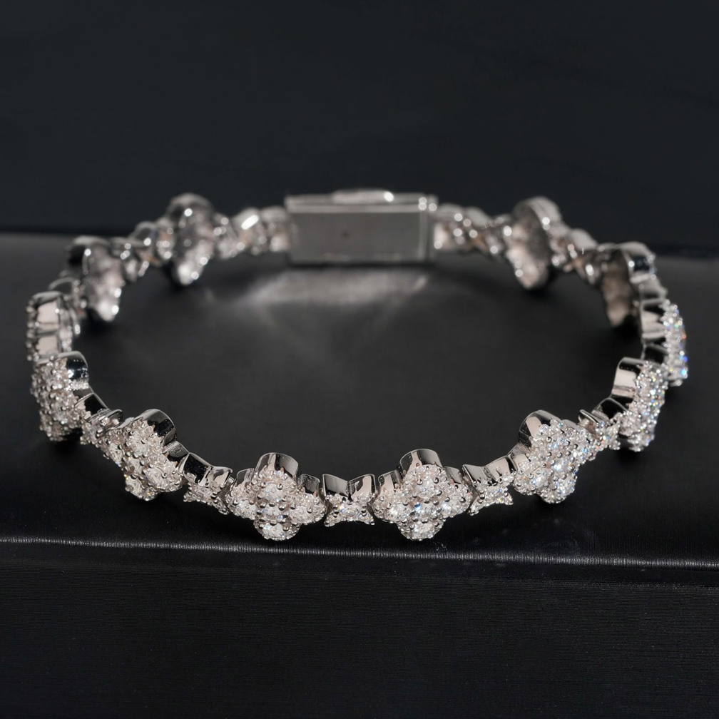 Zuanfa Popular Cross Moissanite Bracelet