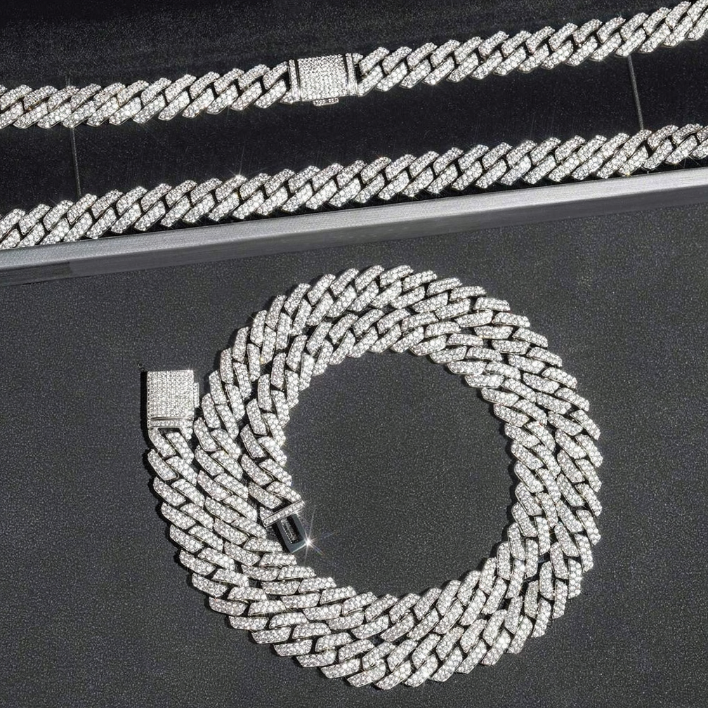 Wholesale Price Luxury 10mm CZ Diamond Cuban Link Chain