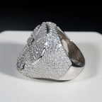 Popular Iced Out Mens Moissanite Cross Ring