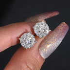 Zuanfa Luxury Iced Out Moissanite Earrings
