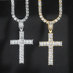 Luxury Hip Hop Diamond Cross Pendant