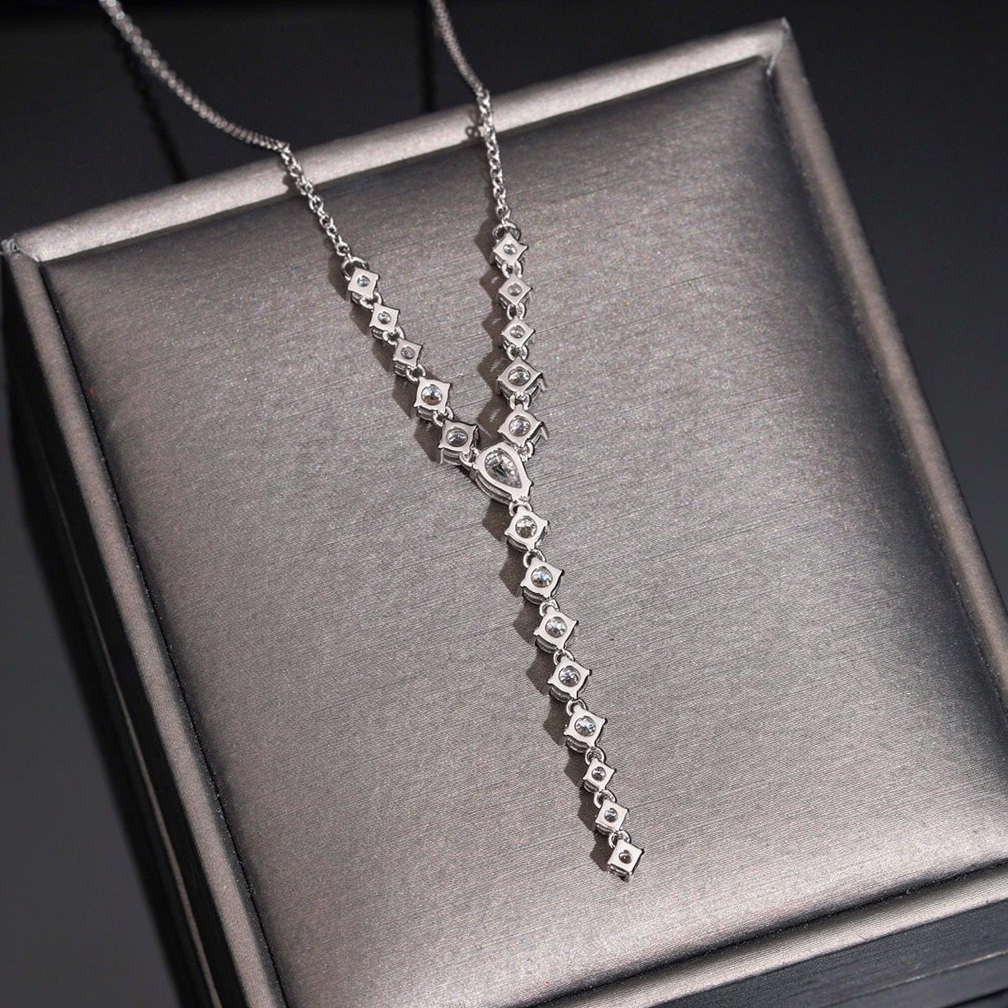 Zuanfa Fashion Moissanite Rosary Women Necklace