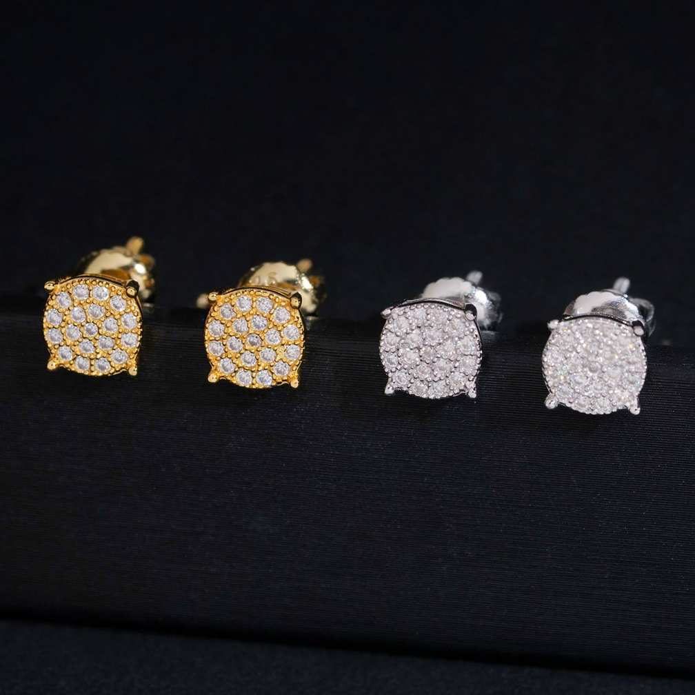 ZUANFA JEWELRY Moissanite Screw Back Stud Earrings
