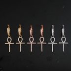 925 Silver VVS Moissanite Cross Classic Earrings