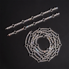 Black Clover Moissanite Tennis Chain