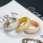 Hot Selling 925 Silver Pass Diamond Tester 5 Rows Moissanite Eternity Ring