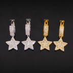 Fashion Star Moissanite Hoop Earrings