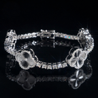 Four Leaf Clover 3MM Tennis Bracelet