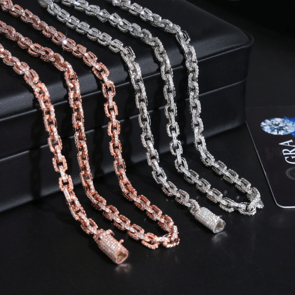 Iced Out 5.2mm Moissanite Infinity Bracelet