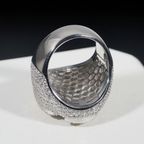 Popular Iced Out Mens Moissanite Cross Ring