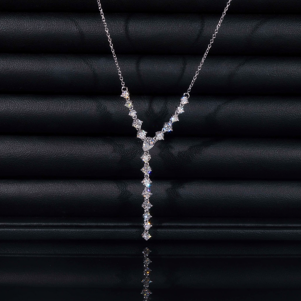 Zuanfa Fashion Moissanite Rosary Women Necklace
