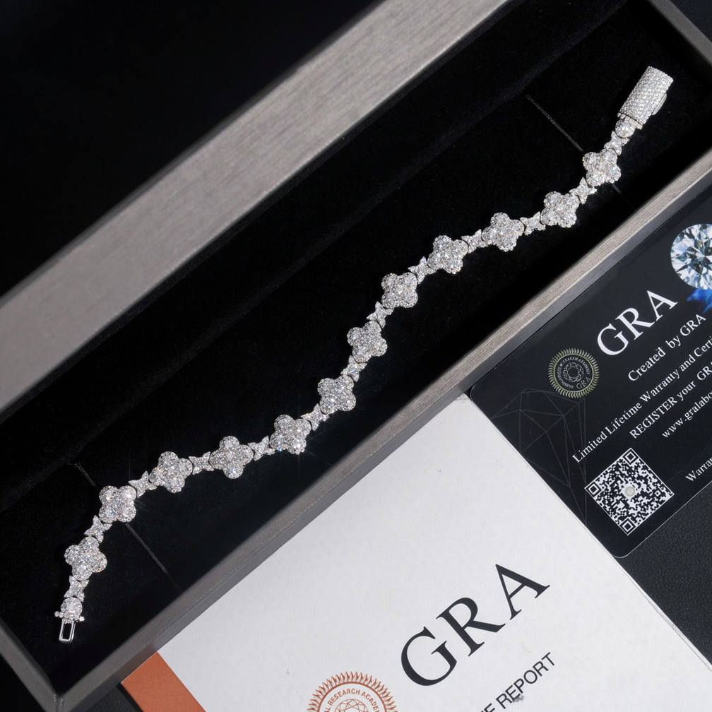 Zuanfa Popular Cross Moissanite Bracelet