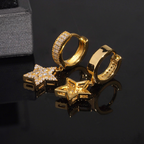 Fashion Star Moissanite Hoop Earrings