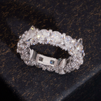 Classic 925 Silver Moissanite Women Wedding Ring