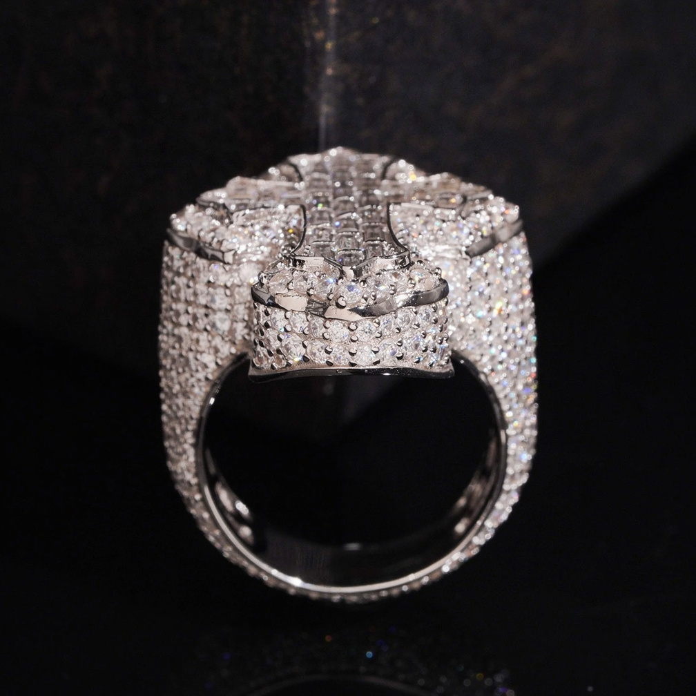 ZUANFA Moissanite Cross Ring
