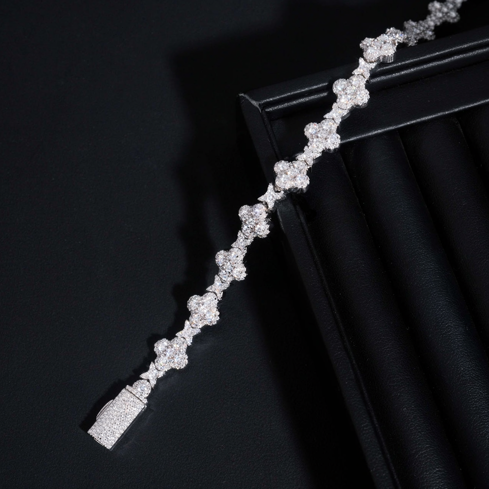 Zuanfa Popular Cross Moissanite Bracelet