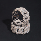 Hip Hop Iced Out Moissanite Eternity Ring