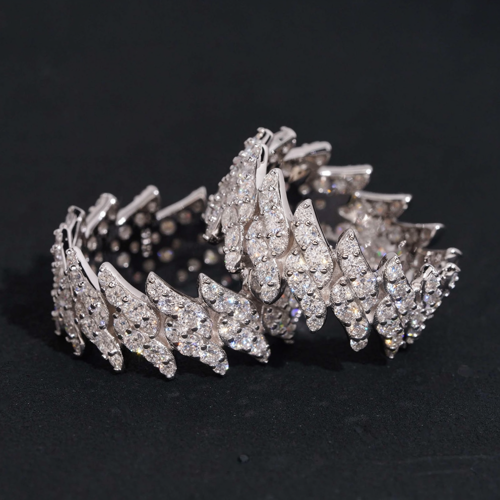 Fashion Iced Out Thorn Moissanite Ring