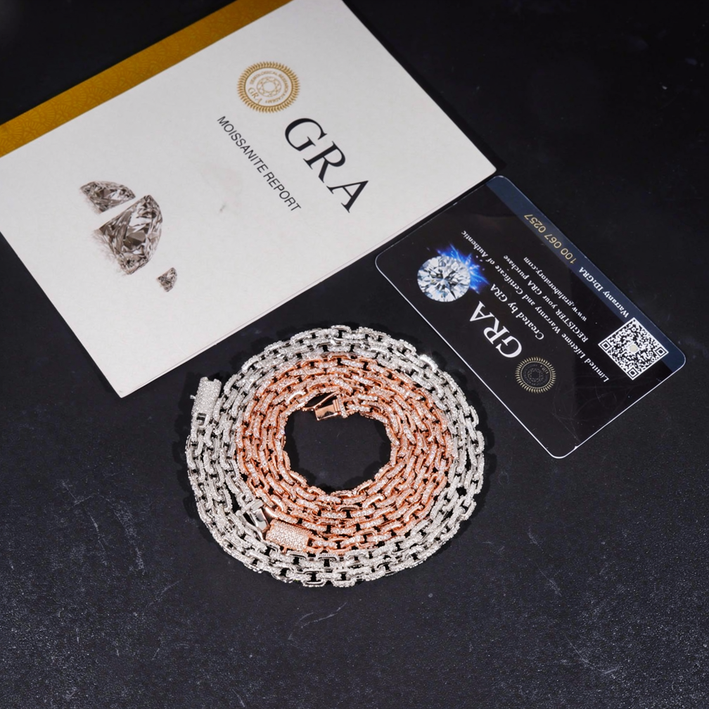 Iced Out 5.2mm Moissanite Infinity Chain
