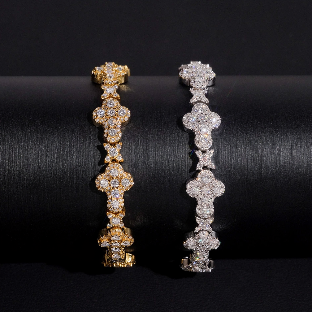 Zuanfa Fine Jewelry 10mm Moissanite Cross Chains
