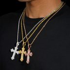 Hip Hop Iced Out Moissanite Cross Pendant