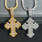 Hot Sale Luxury Hip Hop Iced Out Cross Diamond Pendant