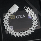 15MM Thorns Moissanite Cuban Link Bracelet
