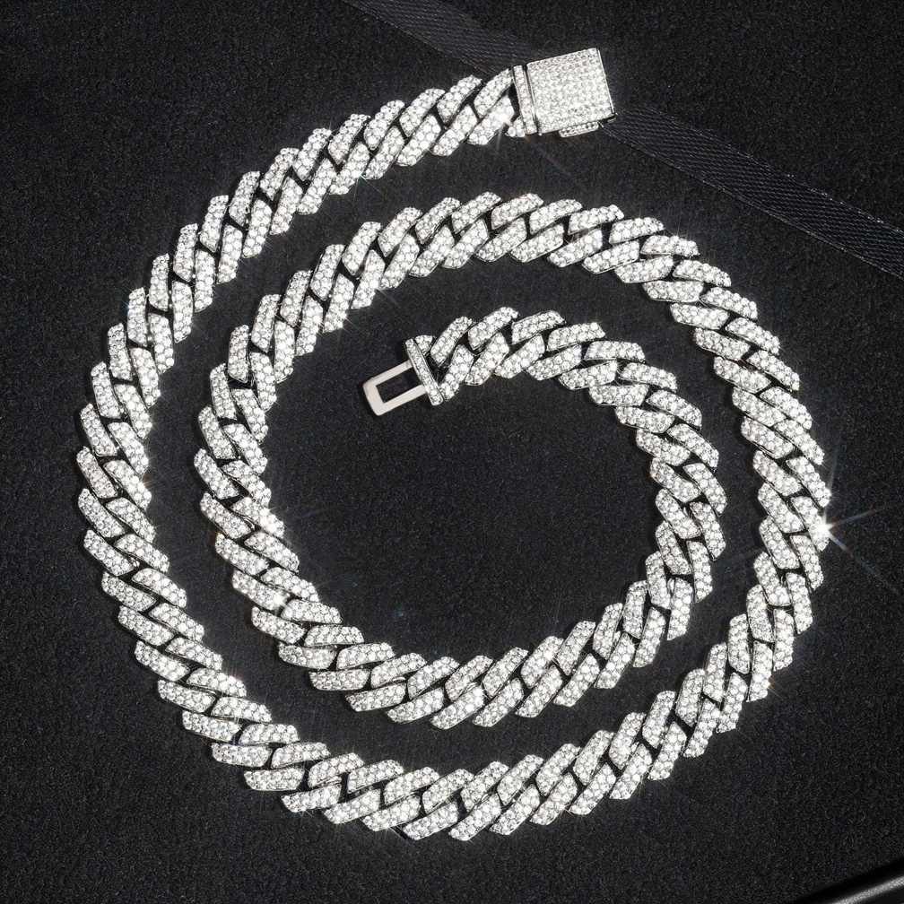 Wholesale Price Luxury 10mm CZ Diamond Cuban Link Chain