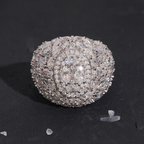 Oval Shape Hip Hop Moissanite Mens Ring