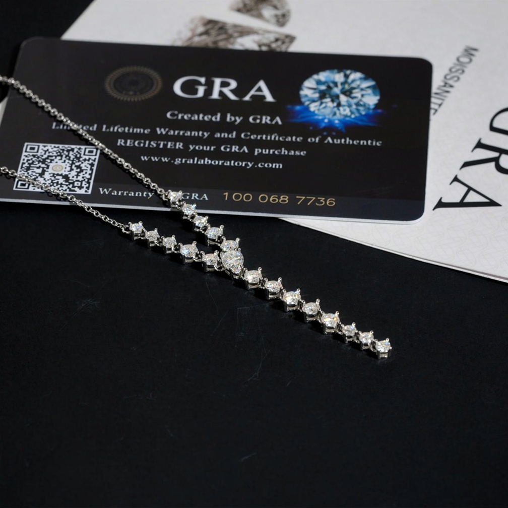 Zuanfa Fashion Moissanite Rosary Women Necklace