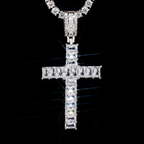 Luxury Hip Hop Diamond Cross Pendant