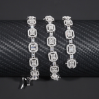 Iced Out Jewelry GRA Certified Moissanite Diamond 8MM Cuban Link Chain