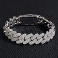 Three Rows 16MM Moissanite Cuban Link Chain