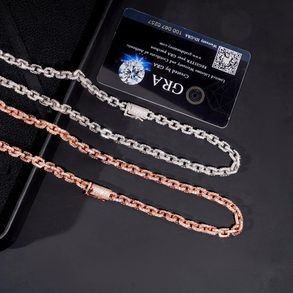 Iced Out 5.2mm Moissanite Infinity Chain
