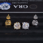 Zuanfa Luxury Iced Out Moissanite Earrings