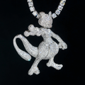 New Arrivals 3D Fashion Iced Out Diamond Fox Pendant