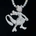 New Arrivals 3D Fashion Iced Out Diamond Fox Pendant