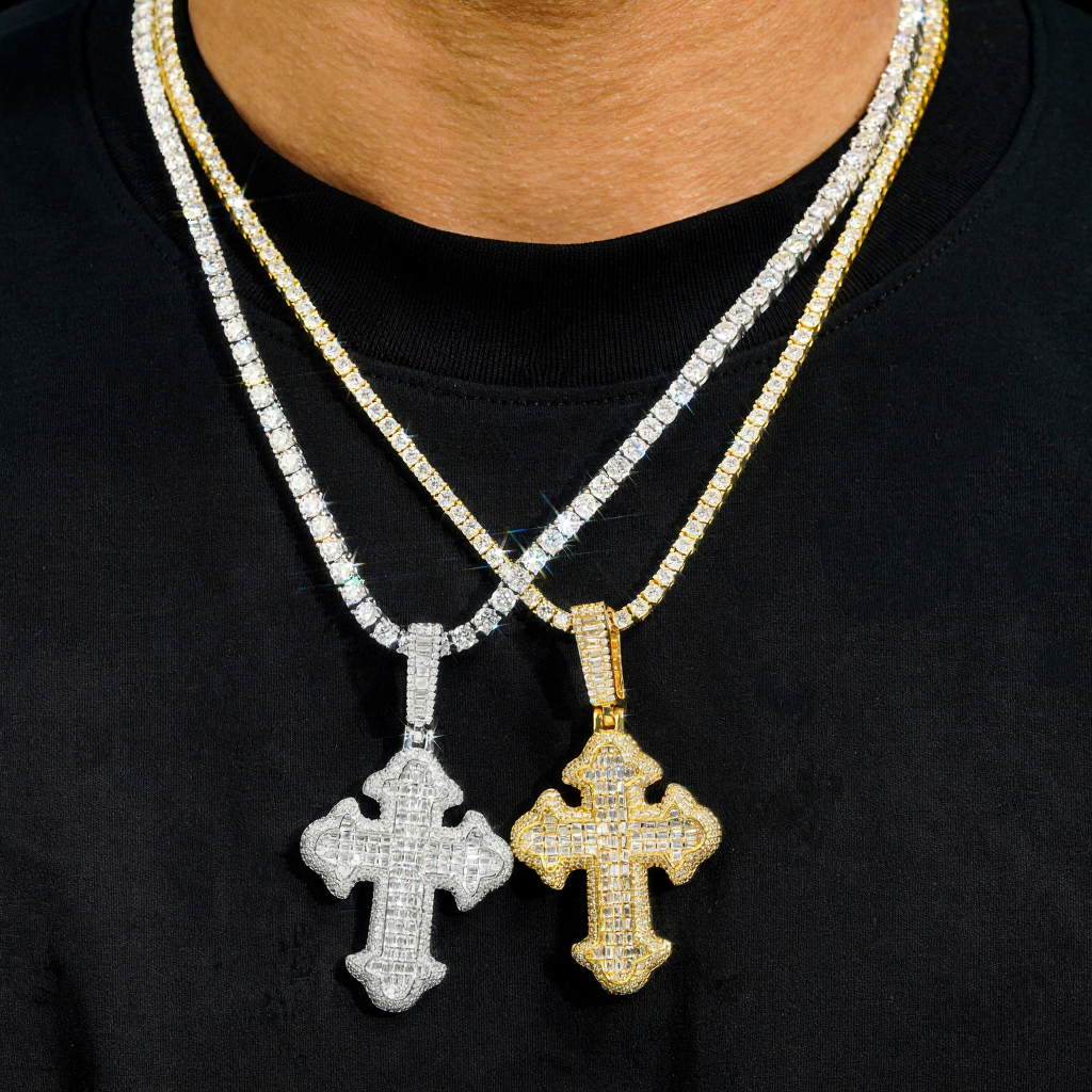 Hot Sale Luxury Hip Hop Iced Out Cross Diamond Pendant