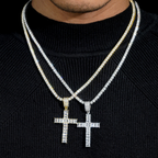 Luxury Hip Hop Diamond Cross Pendant