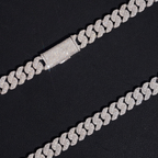 10MM 3 Rows Moissanite Cuban Link Bracelet